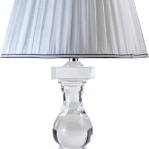 Crystal Base Fabric Table Lamp by Jaquar